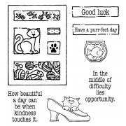 Carolee Jones Clear Stamps: Good Luck Tiny Cutts SC-2536