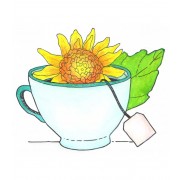 Catherine Scanlon Cling Mount Stamp - Floral Tea AGC3-2849