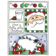 Darby New Cling Mount Stamp - Holly Jolly Mini Frame AGC2-1009