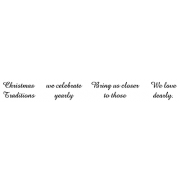Cling Mount Stamp Set - Christmas Traditions L-1505