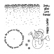 Wheel Cling Stamp Set - Mr. Snowman ASCS-010