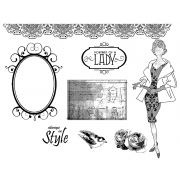Suzanne Carillo Cling Mount Stamp Sets - Woman BZ007